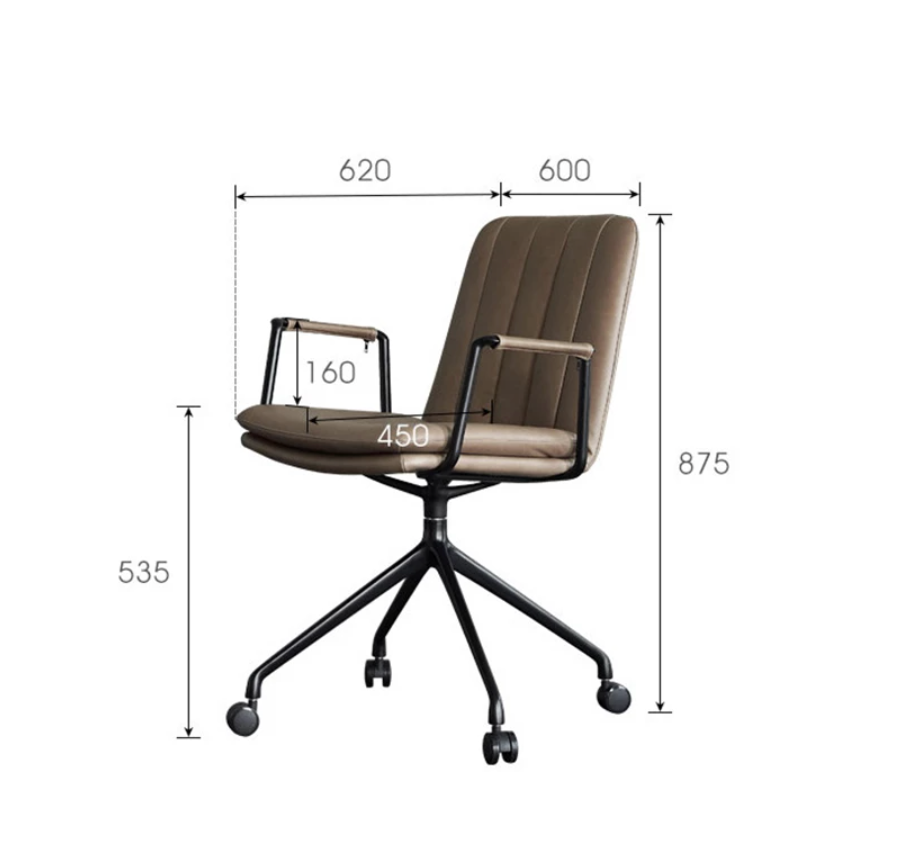 Dimensions of the chair.